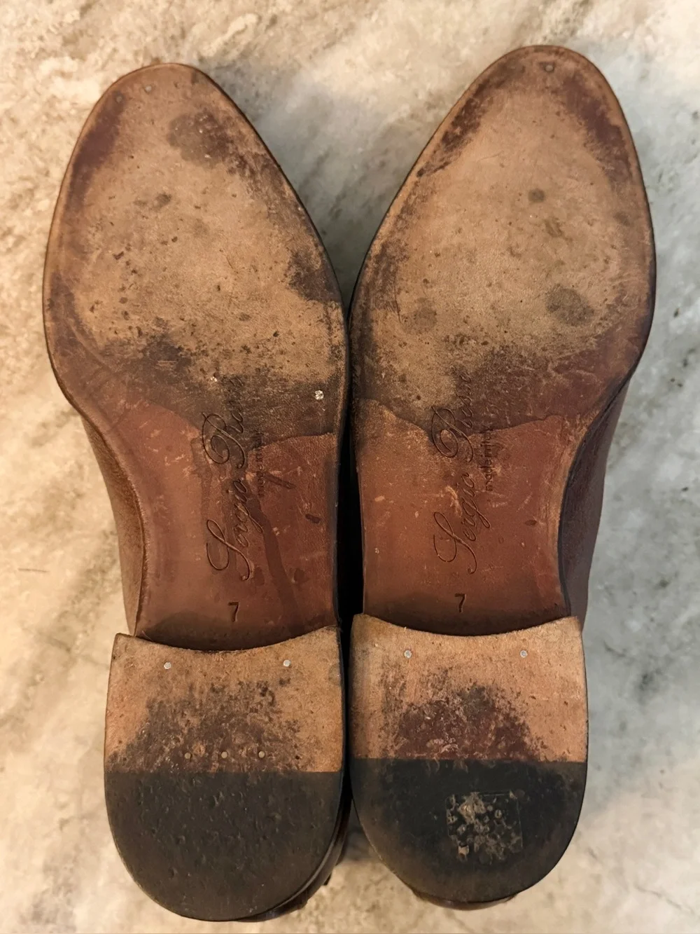 SERGIO ROSSI BROWN LEATHER CHELSEA BOOTS US SZ 8 /  7 UK  $1200 RM WILLIAMS